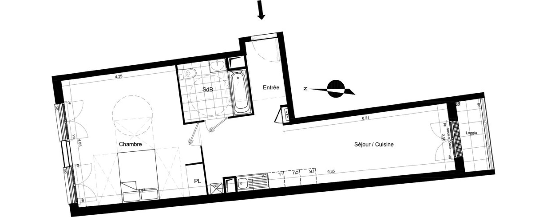 Appartement T2 de 55,33 m2 &agrave; Meaux Beauval