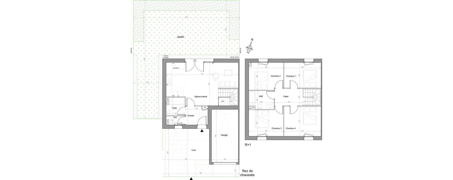 Maison T5 de 91,40 m2 &agrave; Melun Woodi