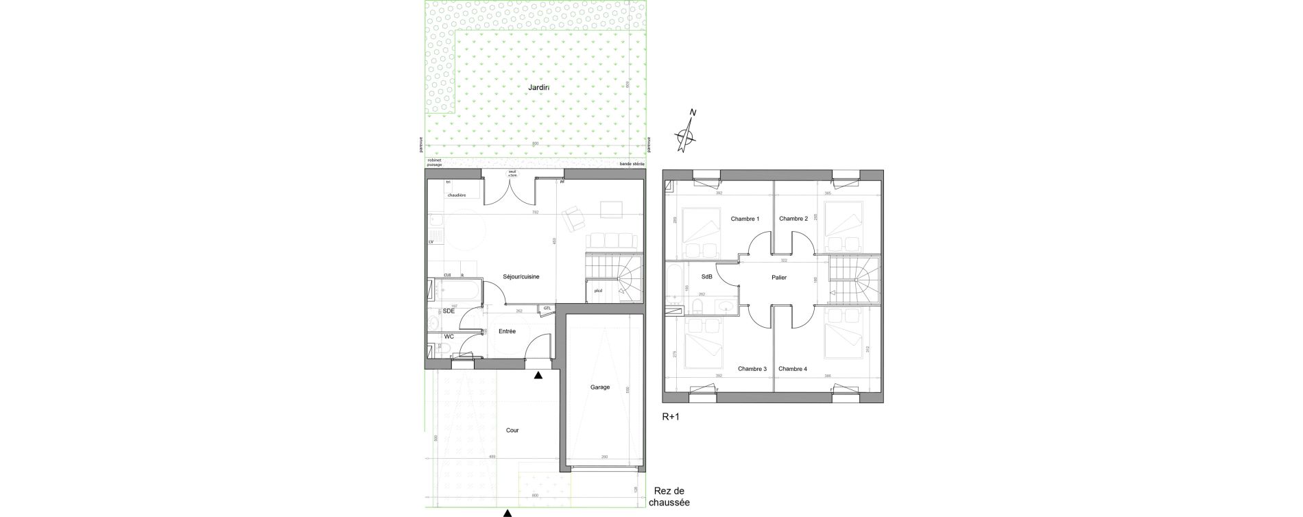 Maison T5 de 95,60 m2 &agrave; Melun Woodi