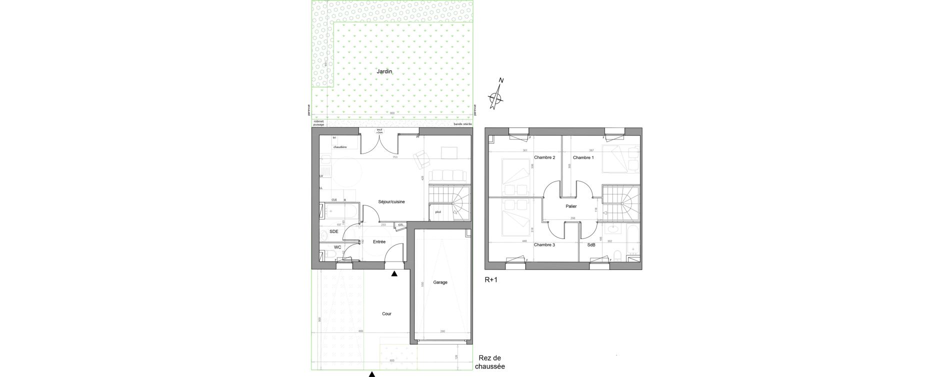 Maison T4 de 79,50 m2 &agrave; Melun Woodi