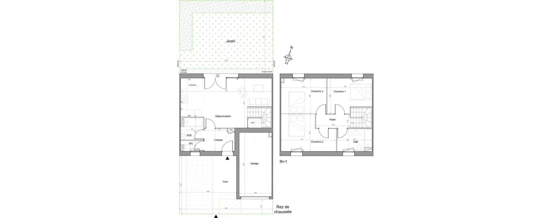 Maison T4 de 83,20 m2 &agrave; Melun Woodi