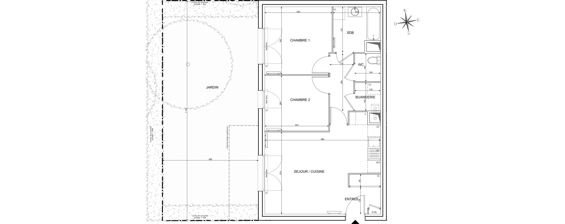 Appartement T3 de 58,96 m2 &agrave; Melun Centre