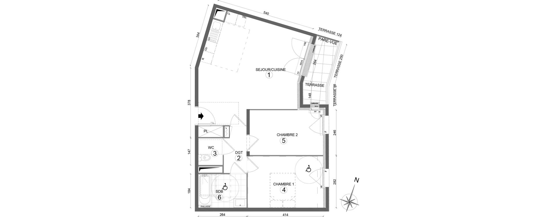 Appartement T3 de 60,65 m2 &agrave; Melun Woodi