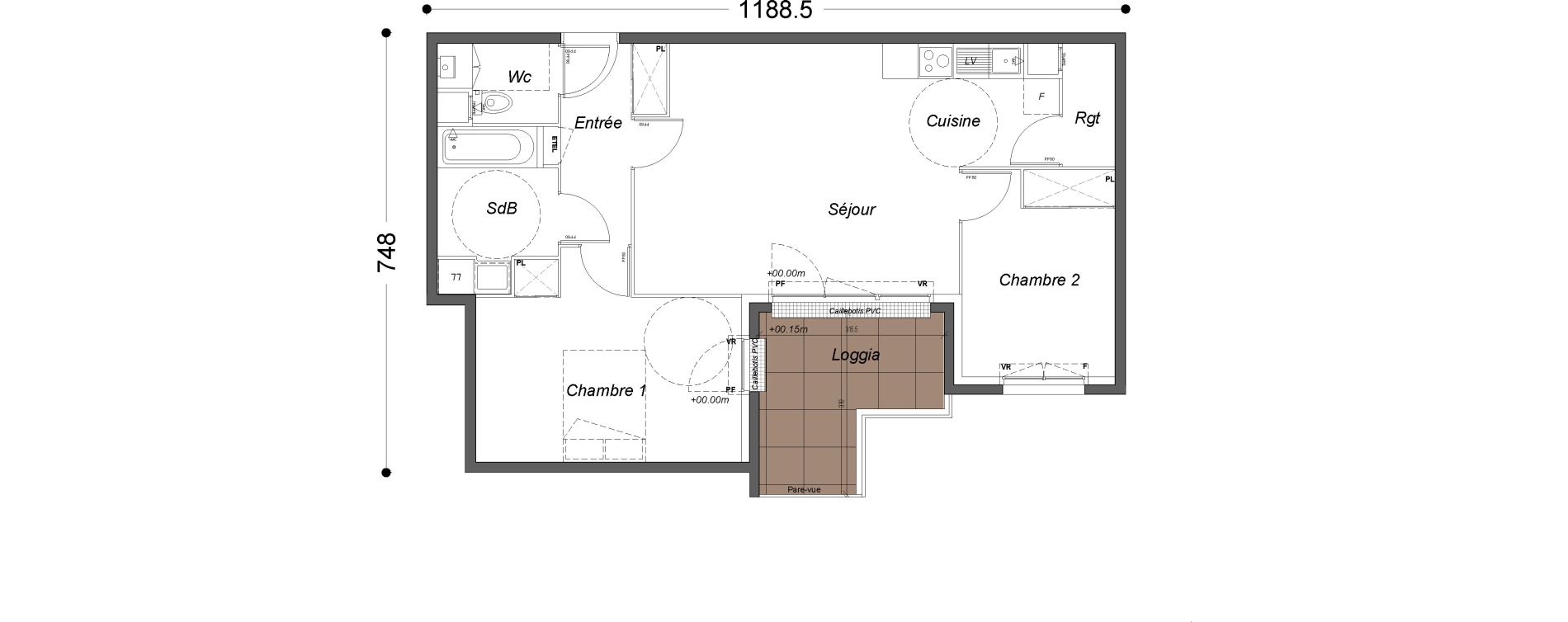 Appartement T3 de 63,50 m2 &agrave; Melun Saint-barth&eacute;lemy