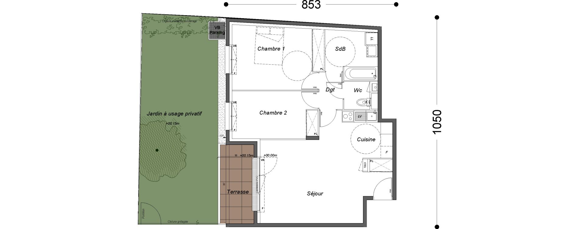 Appartement T3 de 65,60 m2 &agrave; Melun Saint-barth&eacute;lemy