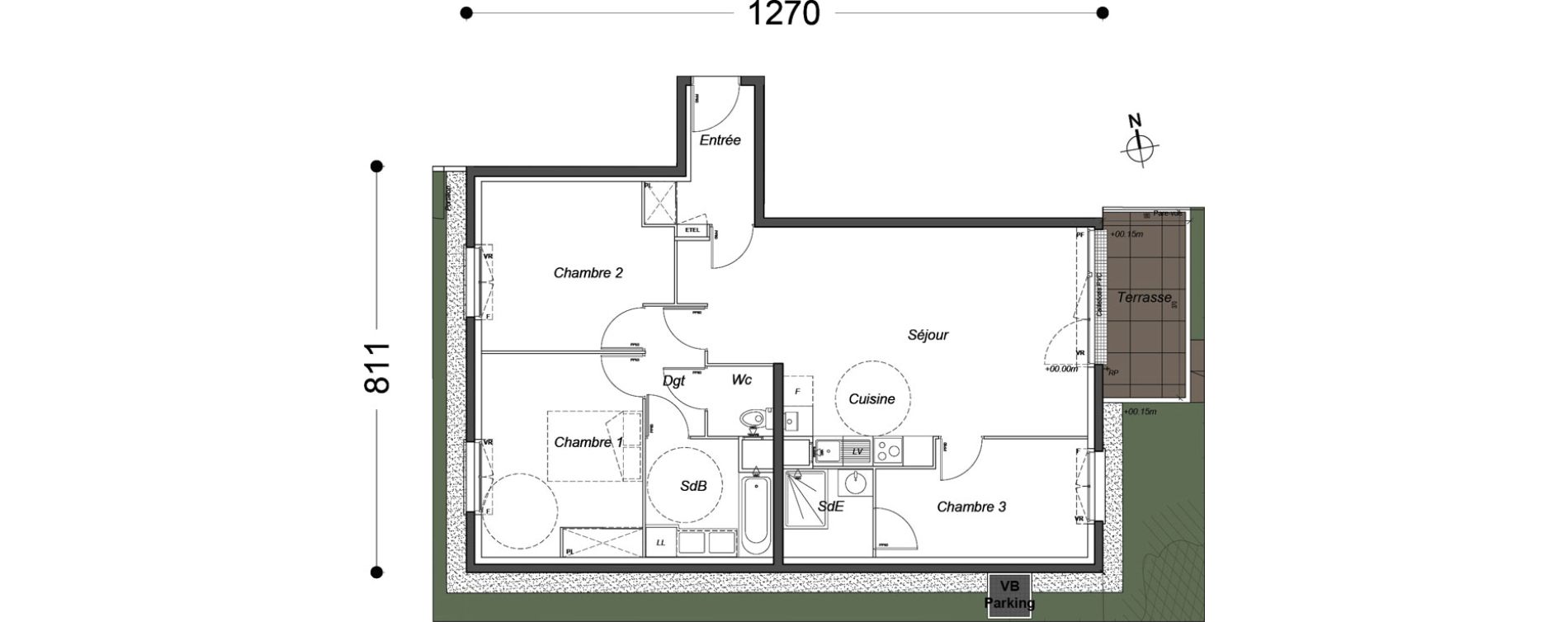 Appartement T4 de 84,05 m2 &agrave; Melun Saint-barth&eacute;lemy