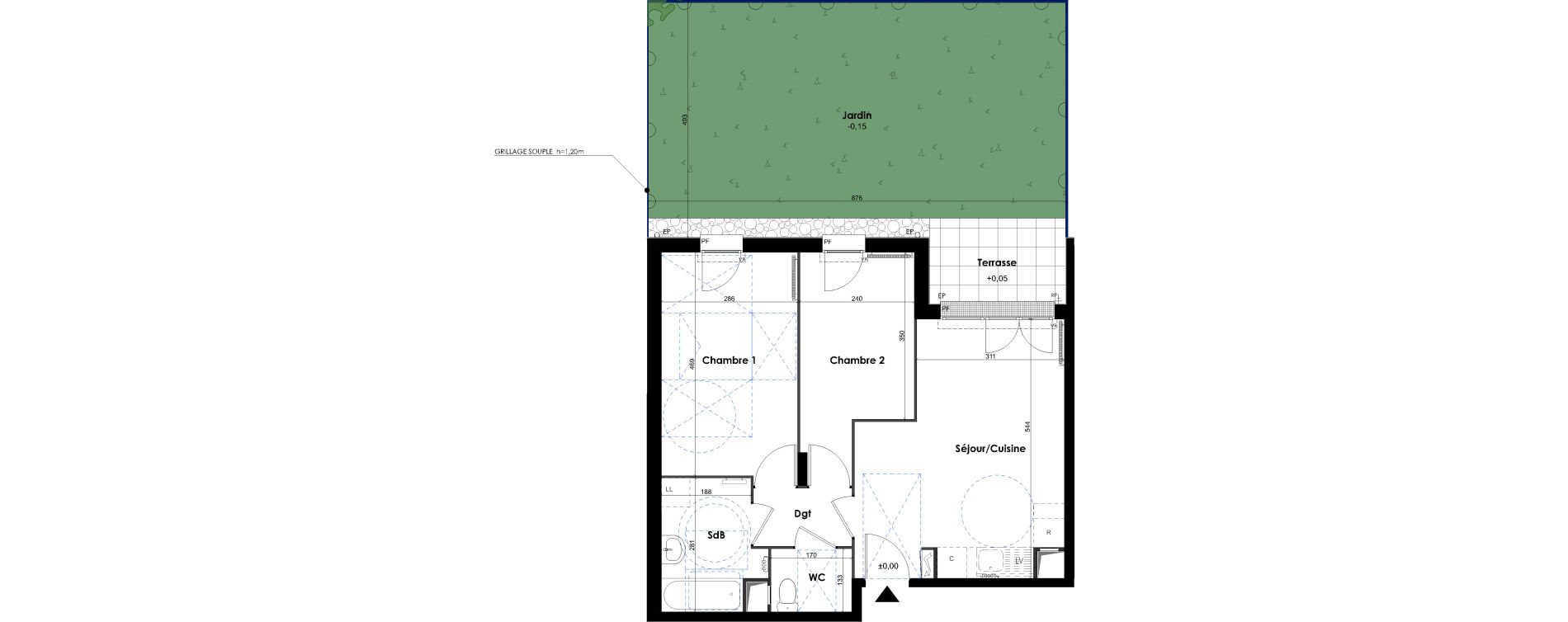 Appartement T3 de 54,20 m2 &agrave; Melun Centre