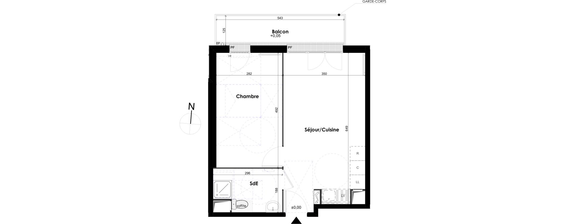 Appartement T2 de 41,50 m2 &agrave; Melun Centre