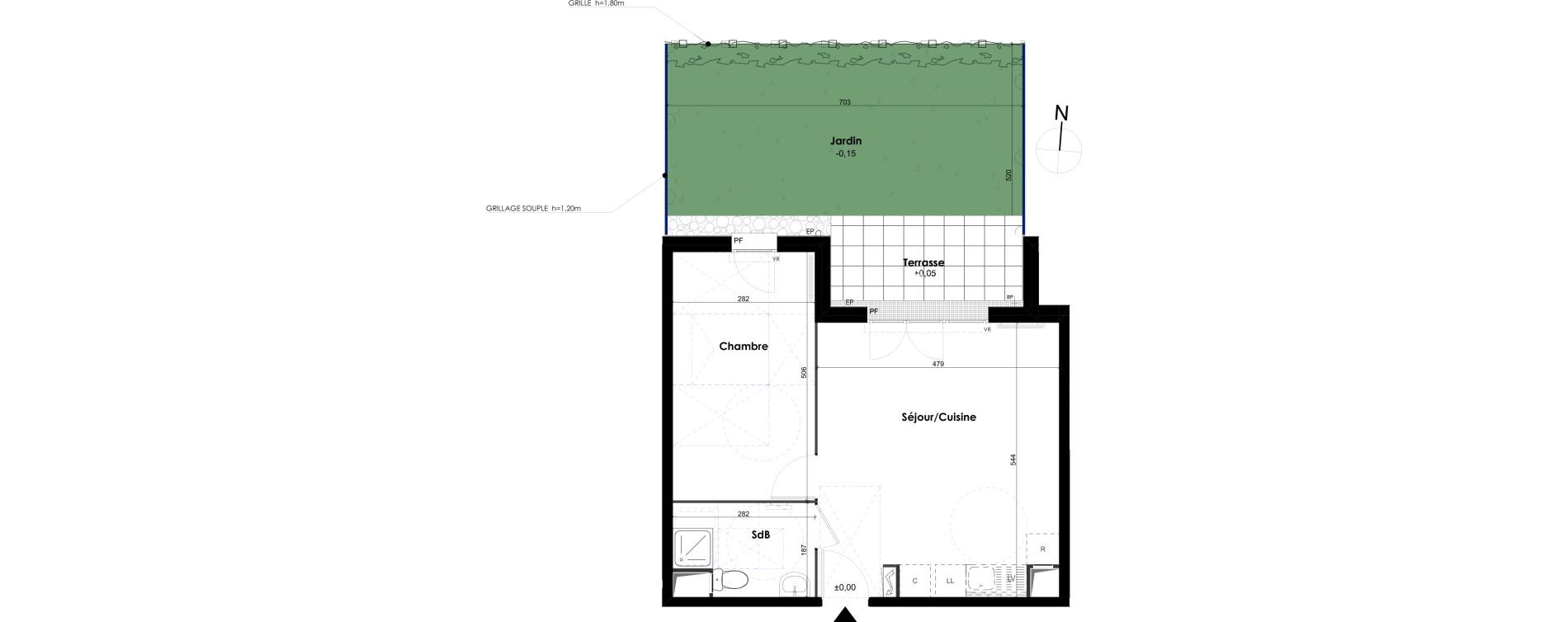 Appartement T2 de 44,15 m2 &agrave; Melun Centre
