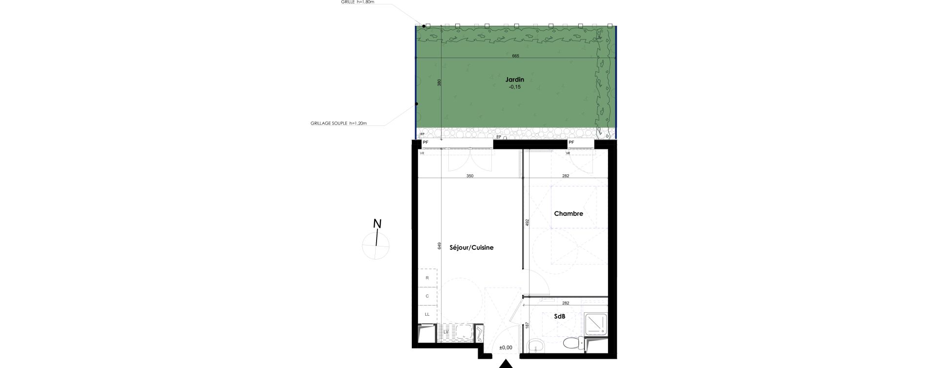 Appartement T2 de 41,26 m2 &agrave; Melun Centre