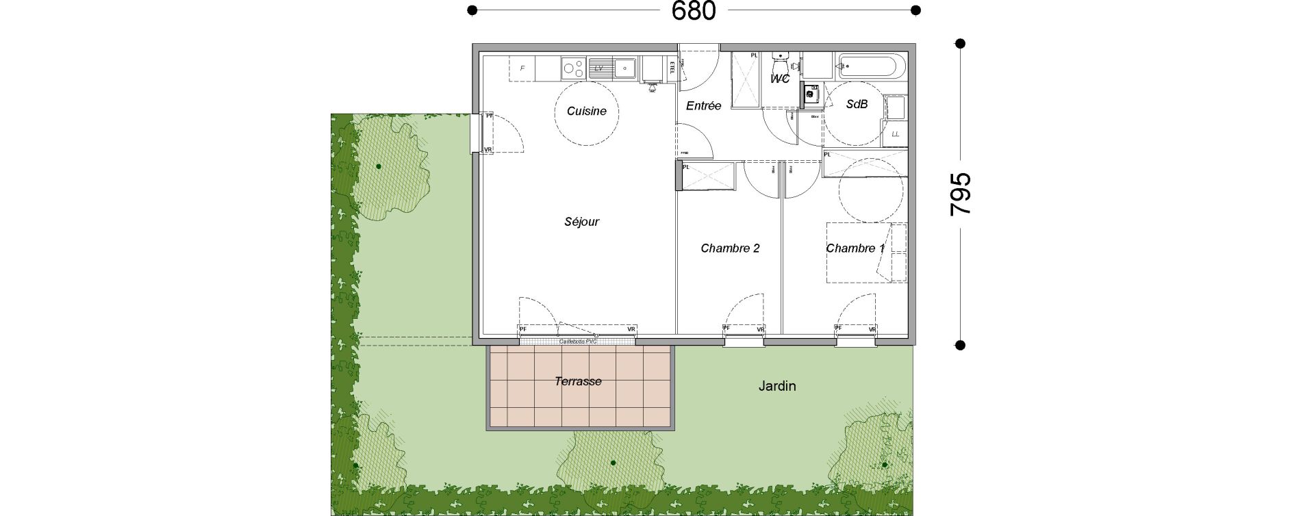 Appartement T3 de 62,60 m2 &agrave; Melun Saint-barth&eacute;lemy