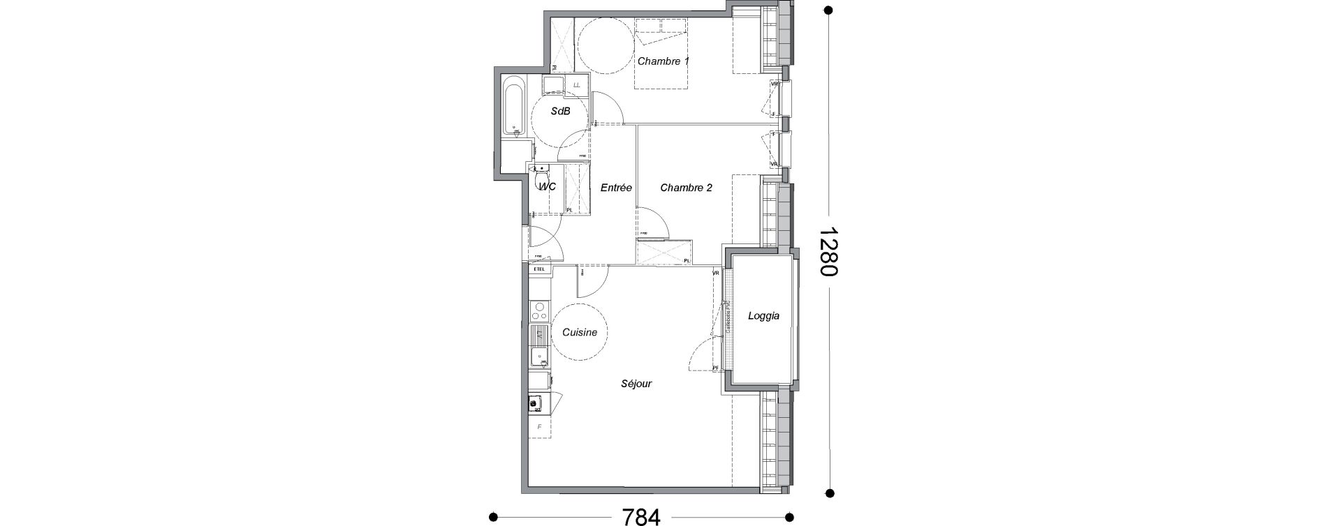 Appartement T3 de 67,85 m2 &agrave; Melun Saint-barth&eacute;lemy