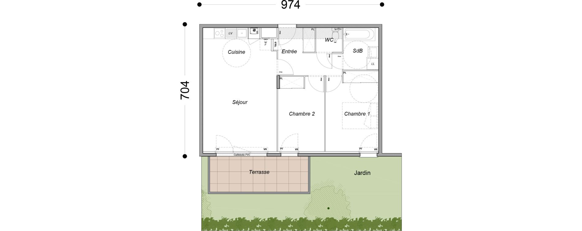 Appartement T3 de 60,00 m2 &agrave; Melun Saint-barth&eacute;lemy