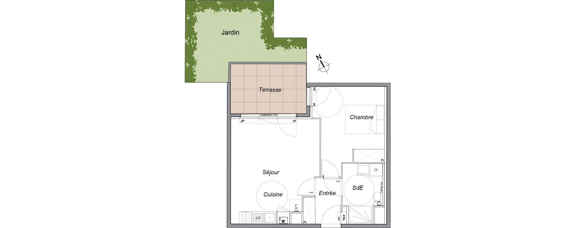 Appartement T2 de 42,00 m2 &agrave; Melun Saint-barth&eacute;lemy