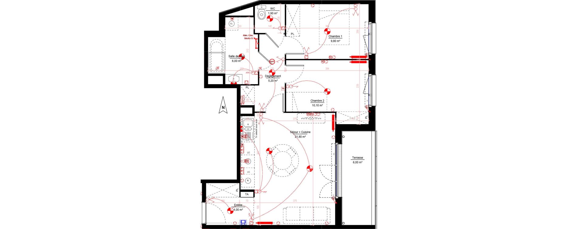 Appartement T3 de 58,80 m2 &agrave; Melun Woodi