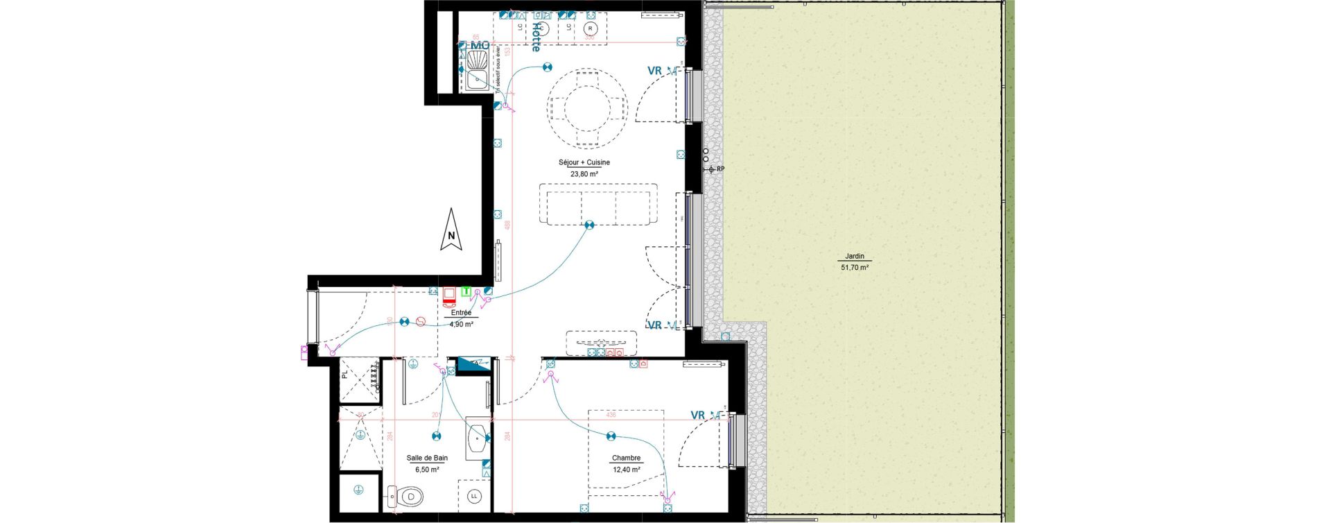 Appartement T2 de 47,50 m2 &agrave; Melun Woodi