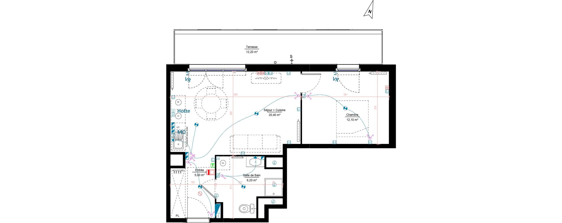Appartement T2 de 43,70 m2 &agrave; Melun Woodi