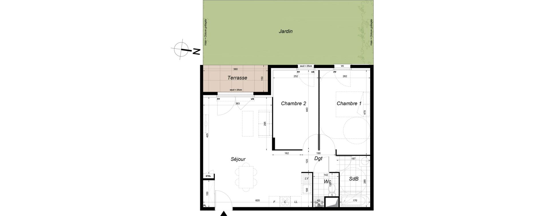 Appartement T3 de 62,75 m2 &agrave; Melun Saint-liesne