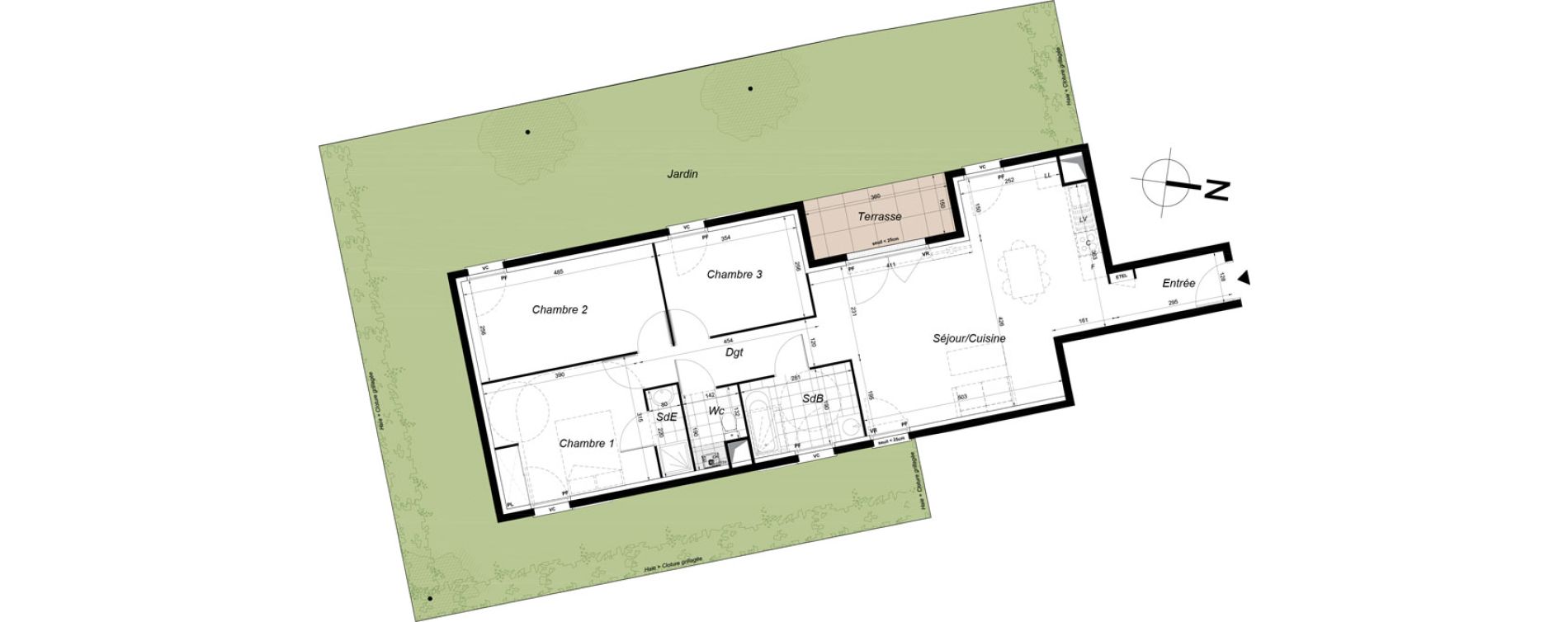 Appartement T4 de 83,50 m2 &agrave; Melun Saint-liesne