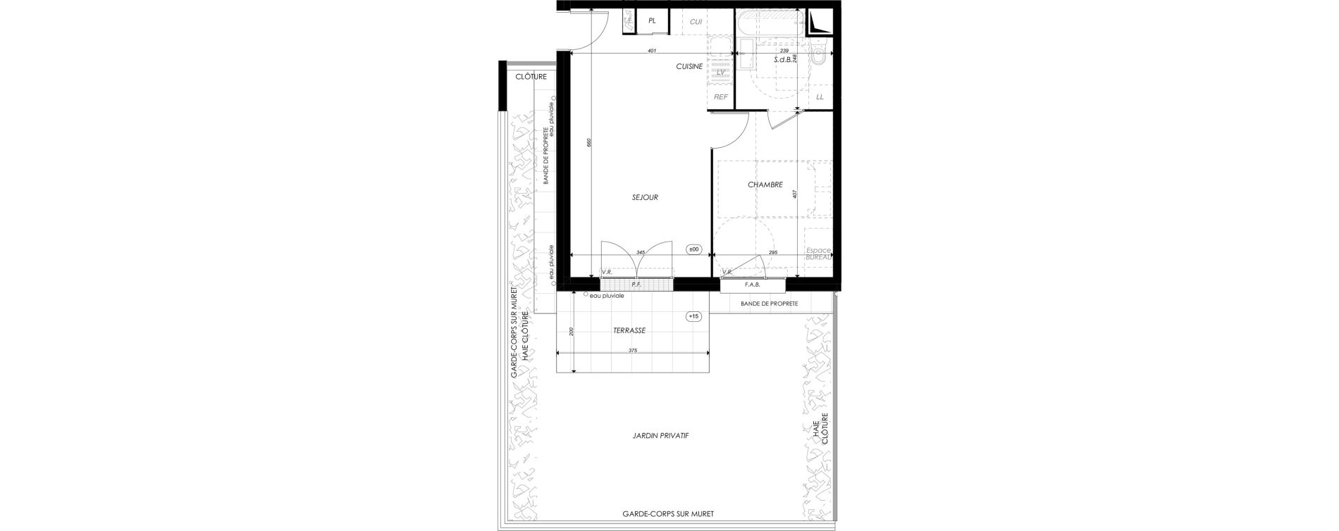 Appartement T2 de 41,35 m2 &agrave; Melun Saint-liesne