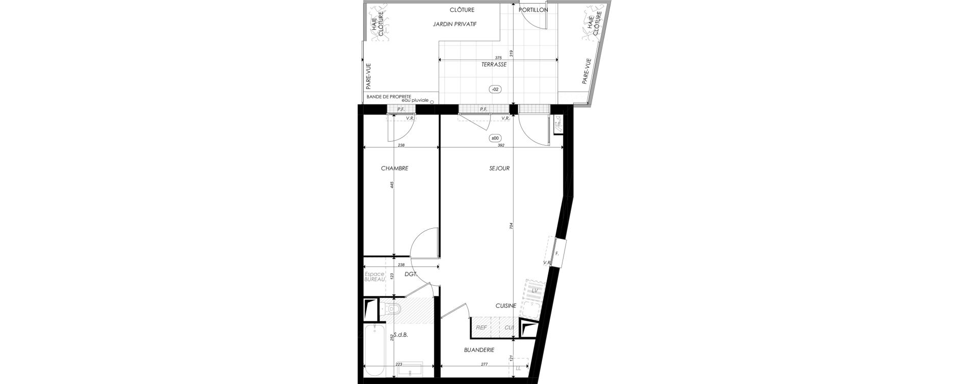 Appartement T2 de 46,94 m2 &agrave; Melun Saint-liesne