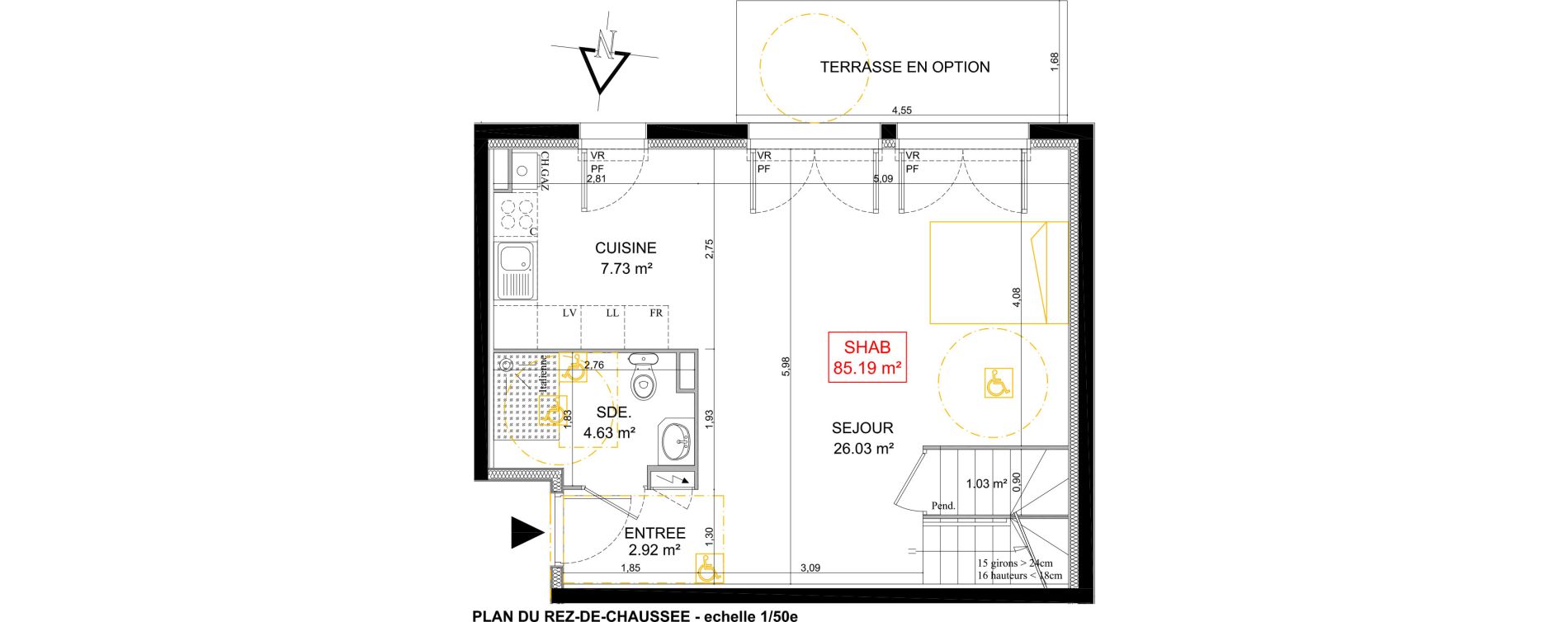 Duplex T4 de 85,19 m2 &agrave; Messy Centre