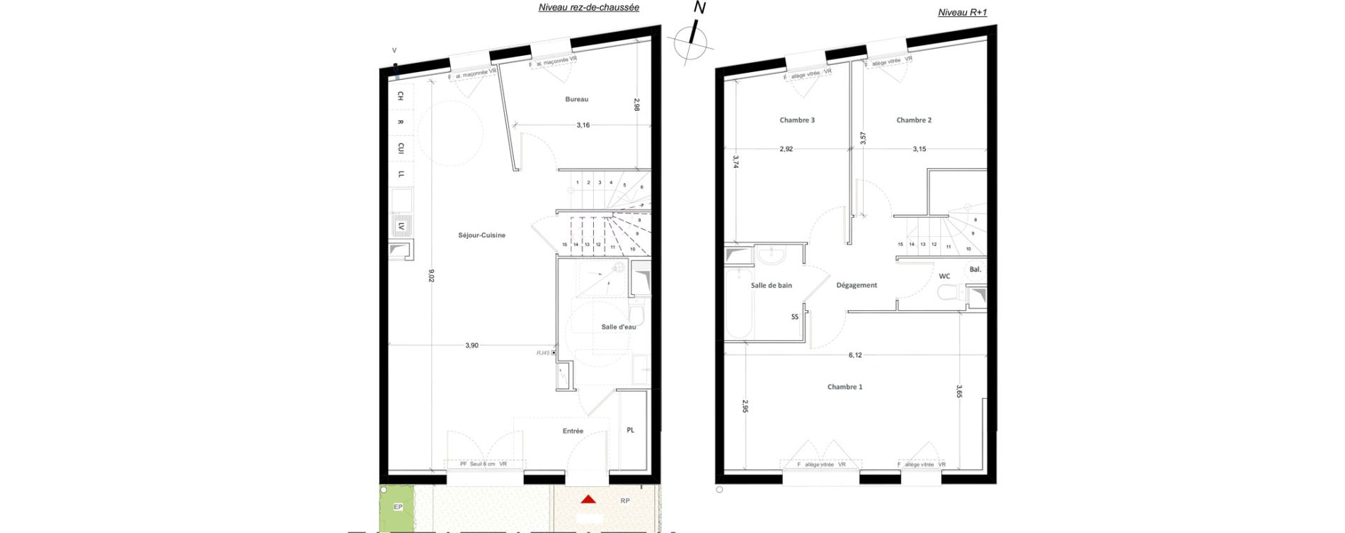 Maison T5 de 105,39 m2 &agrave; Mitry-Mory Centre