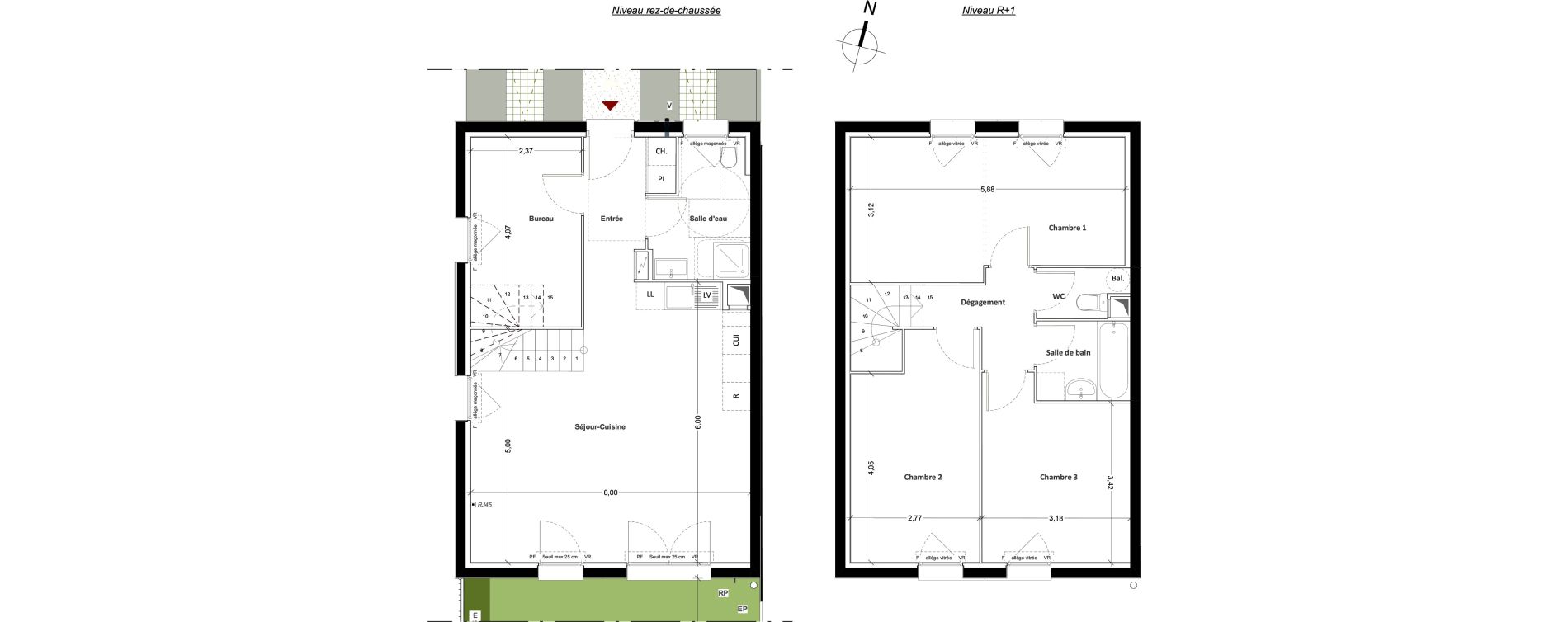 Maison T5 de 101,11 m2 &agrave; Mitry-Mory Centre