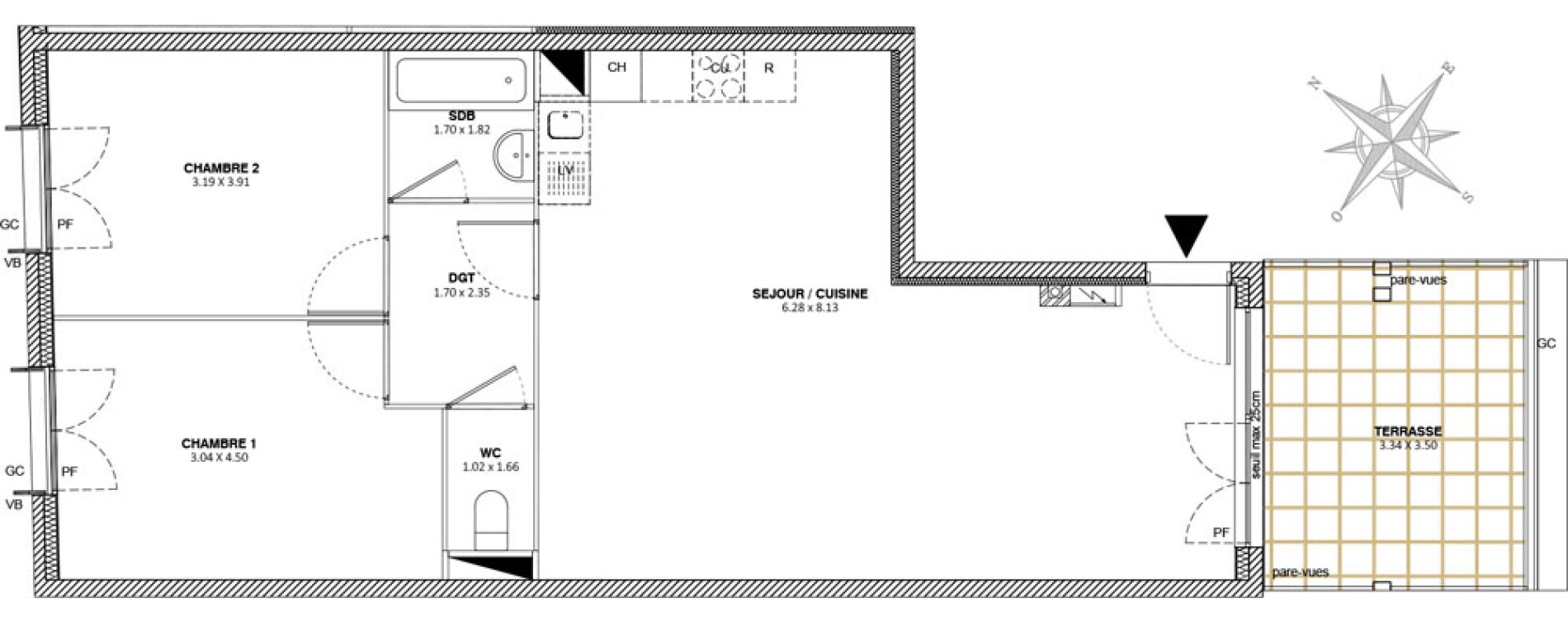 Appartement T3 de 72,57 m2 à Mitry-Mory Mitry mory maurepas