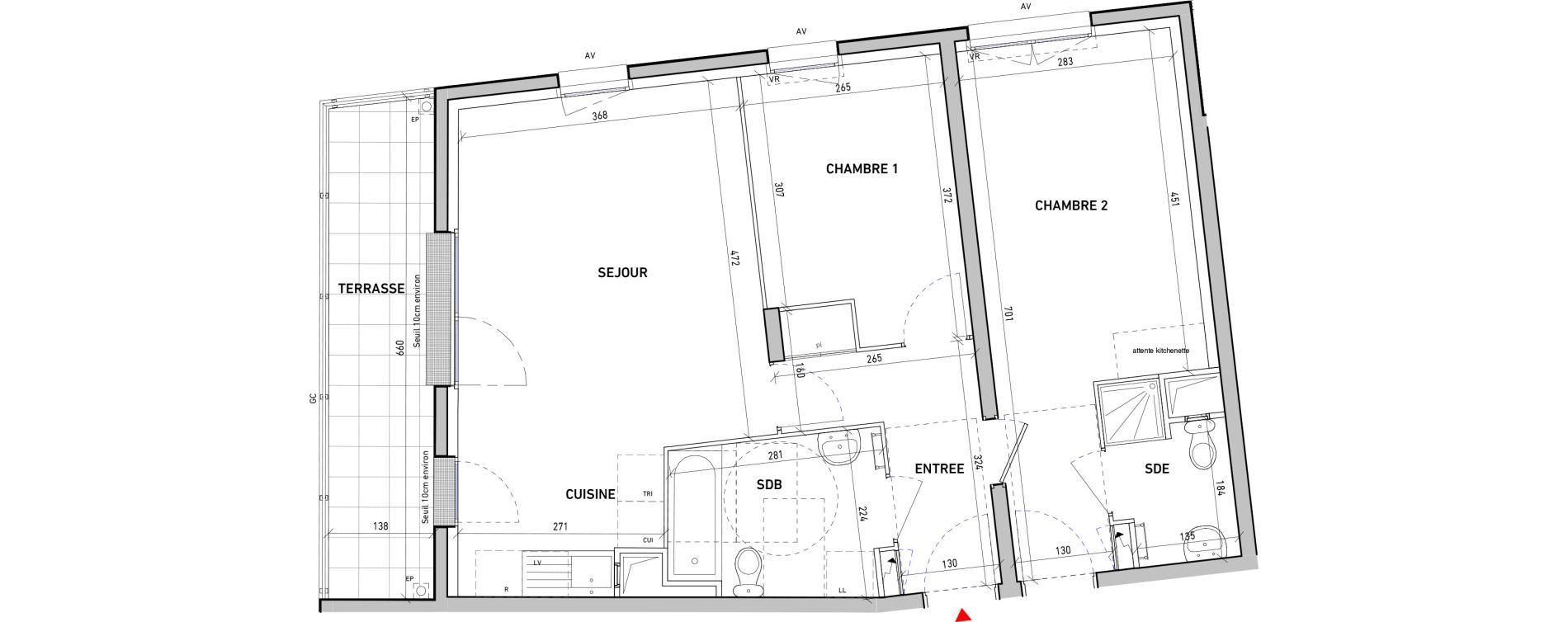 Appartement T3 de 63,52 m2 &agrave; Moissy-Cramayel L arboretum de chanteloup