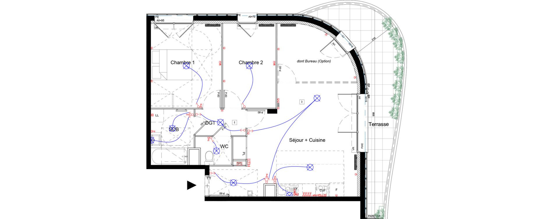 Appartement T3 de 68,25 m2 &agrave; Moissy-Cramayel L arboretum de chanteloup