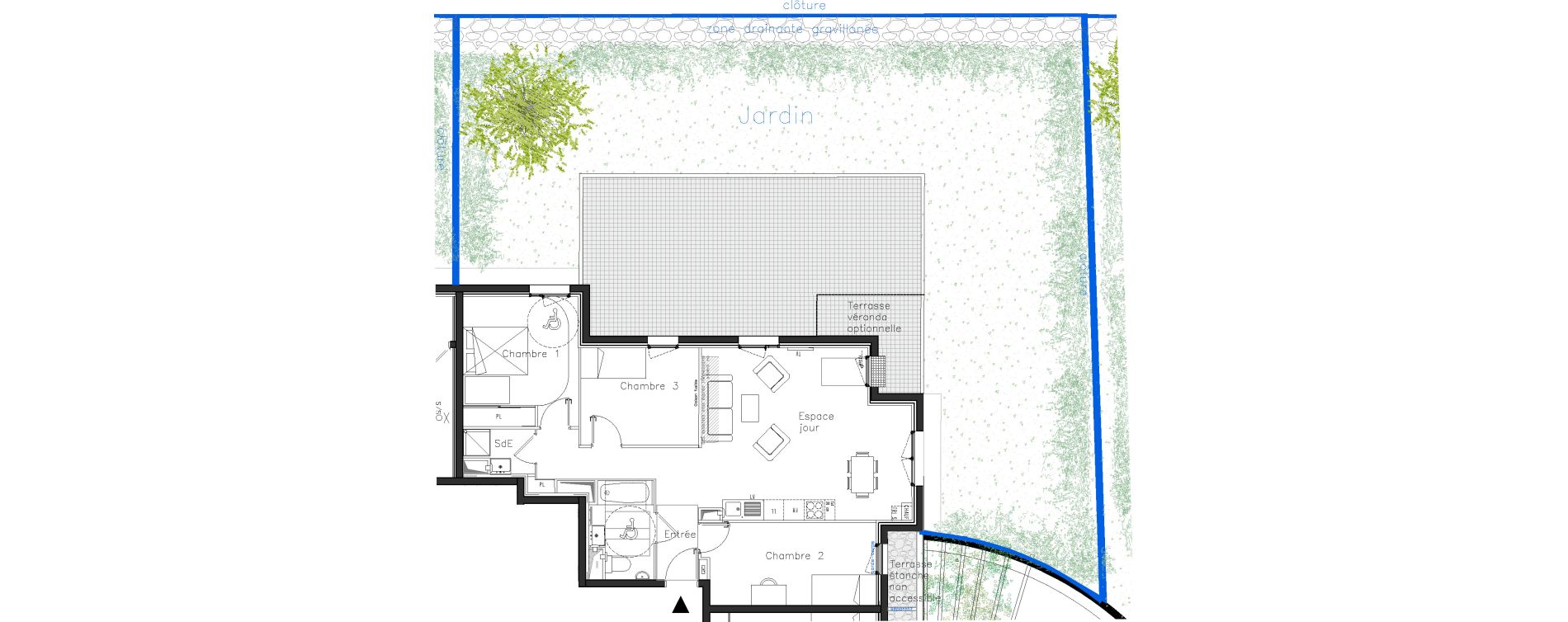 Appartement T4 de 79,40 m2 &agrave; Moissy-Cramayel L arboretum de chanteloup