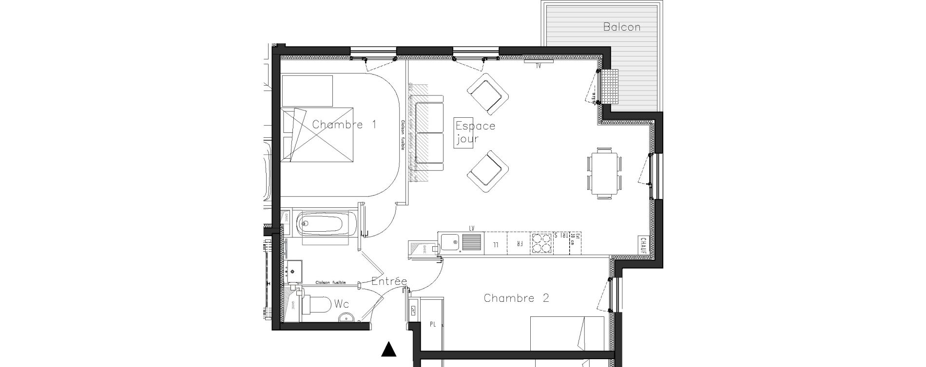 Appartement T3 de 61,70 m2 &agrave; Moissy-Cramayel L arboretum de chanteloup