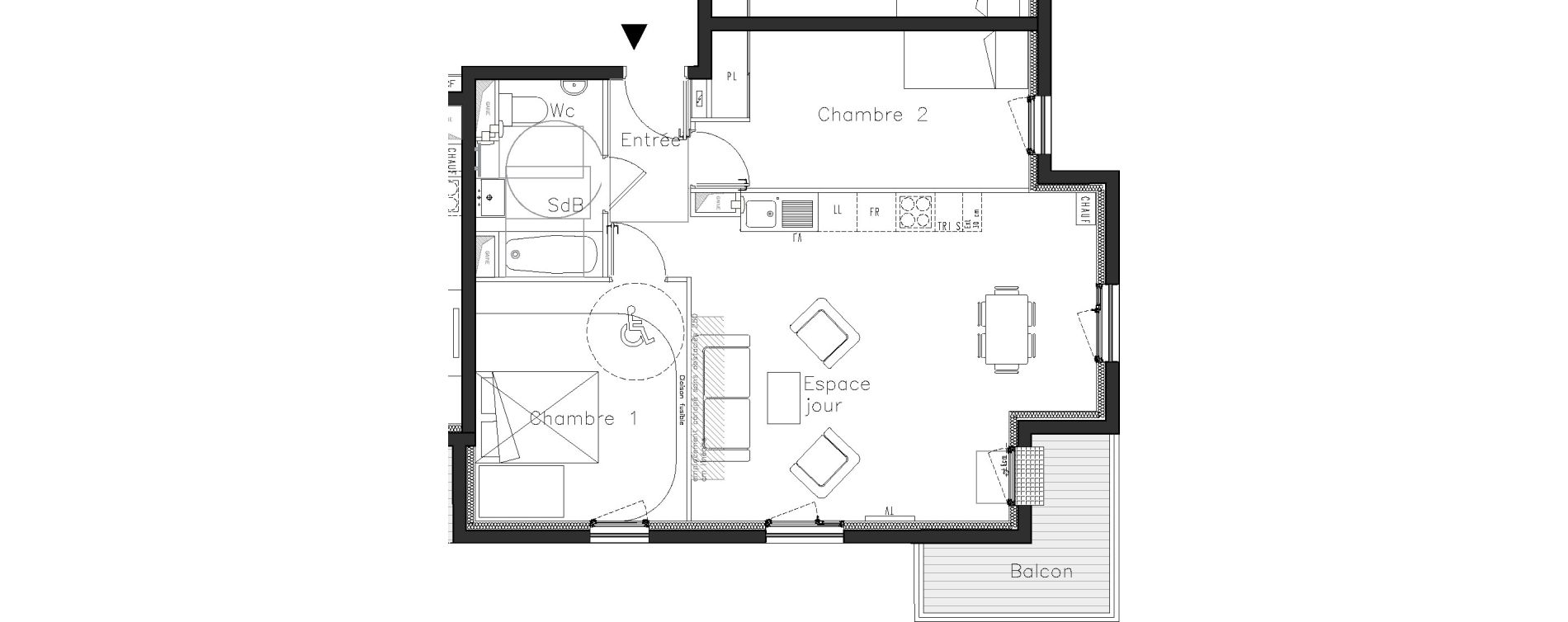 Appartement T3 de 62,20 m2 &agrave; Moissy-Cramayel L arboretum de chanteloup