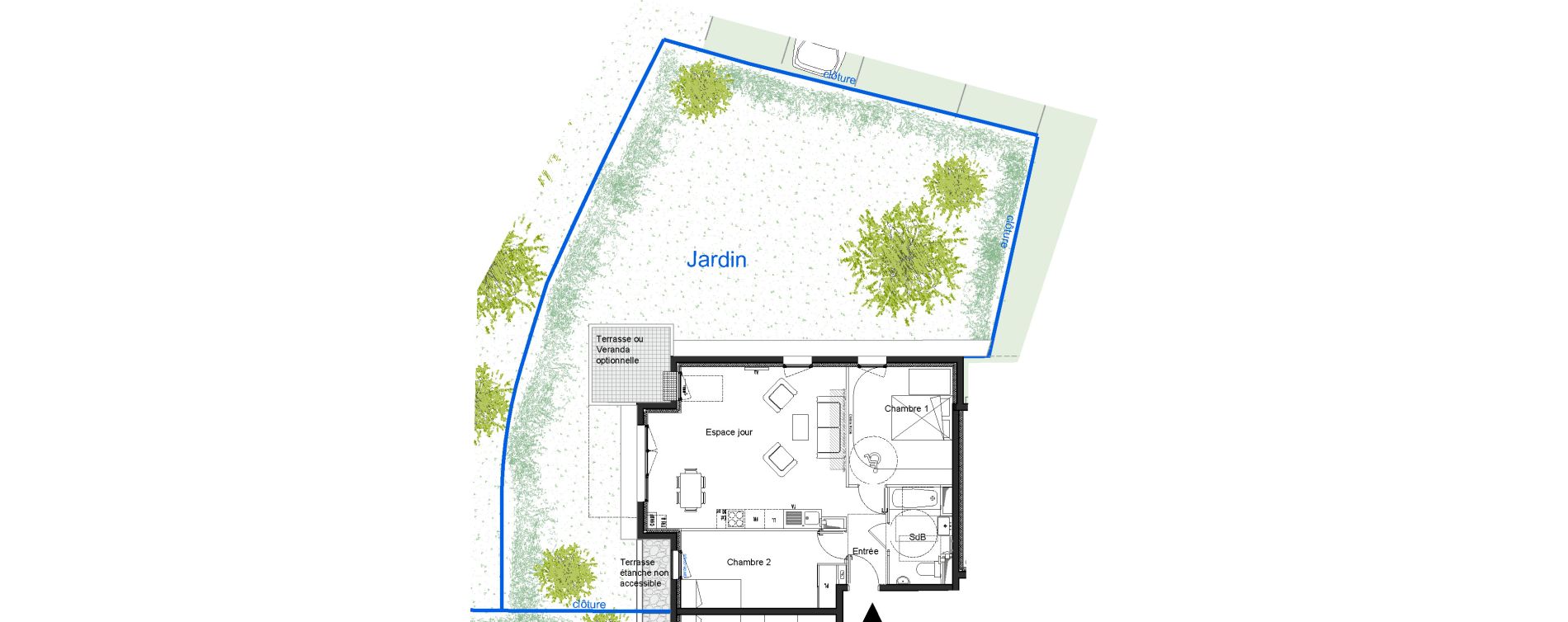 Appartement T3 de 62,70 m2 &agrave; Moissy-Cramayel L arboretum de chanteloup