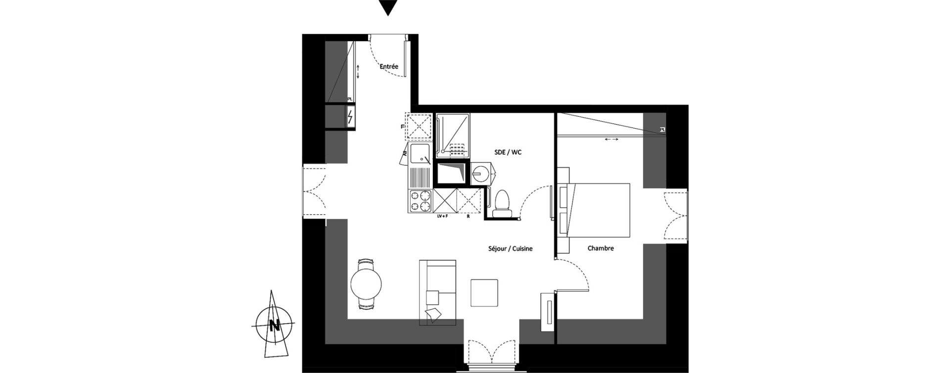 Appartement T2 de 46,26 m2 &agrave; Montereau-Fault-Yonne Centre