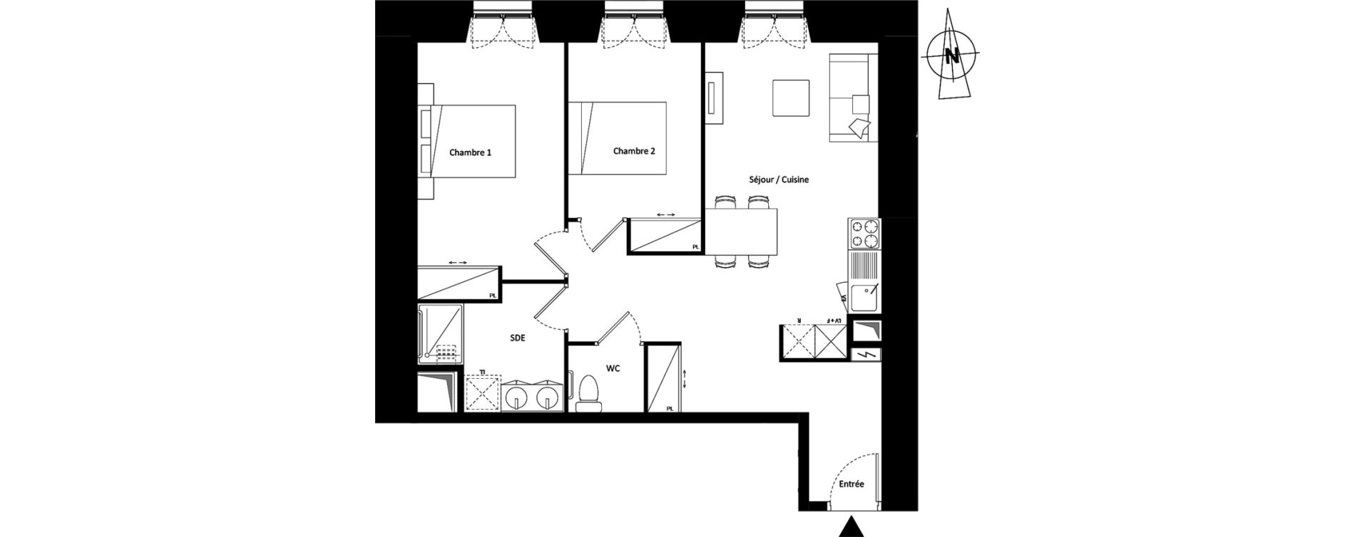 Appartement T3 de 63,81 m2 &agrave; Montereau-Fault-Yonne Centre