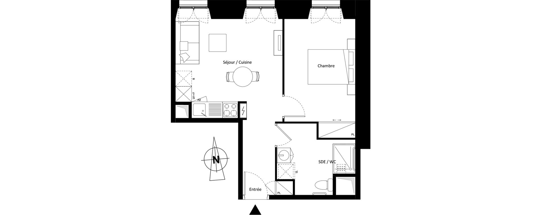 Appartement T2 de 40,00 m2 &agrave; Montereau-Fault-Yonne Centre