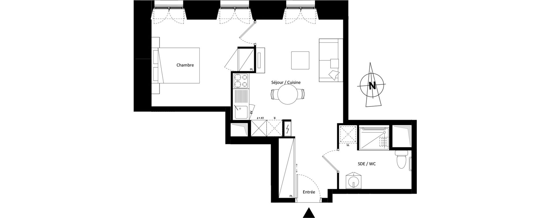 Appartement T2 de 41,00 m2 &agrave; Montereau-Fault-Yonne Centre
