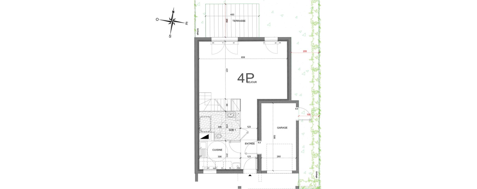 Maison T4 de 94,08 m2 &agrave; Mont&eacute;vrain Centre