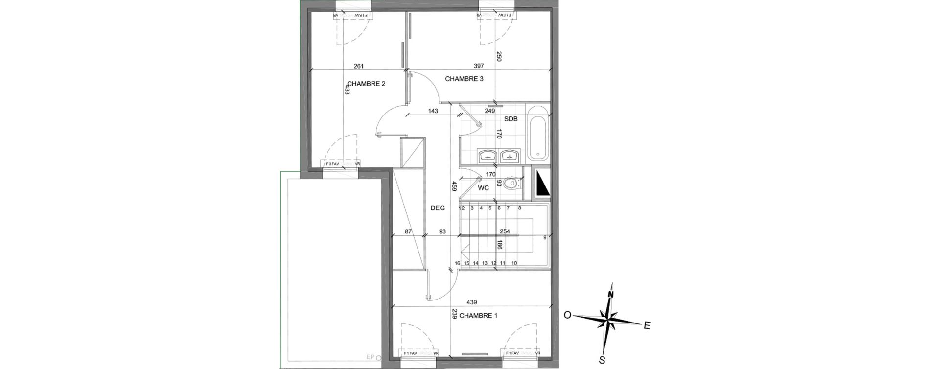 Maison T4 de 89,79 m2 à Montévrain Centre