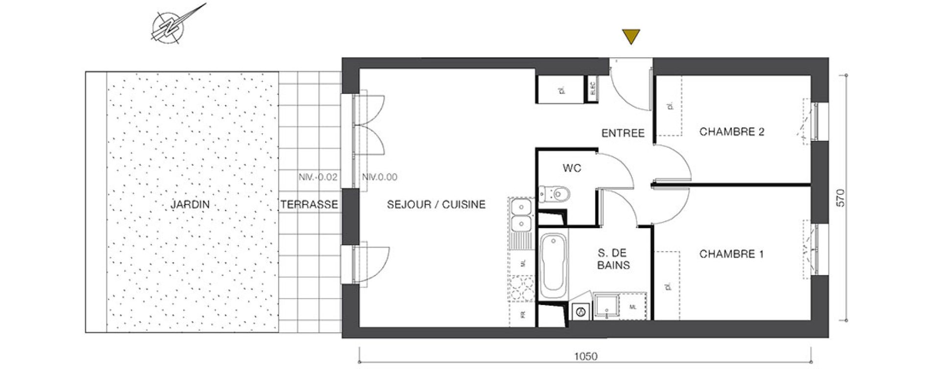 Appartement T3 de 59,10 m2 &agrave; Moret-Sur-Loing Centre