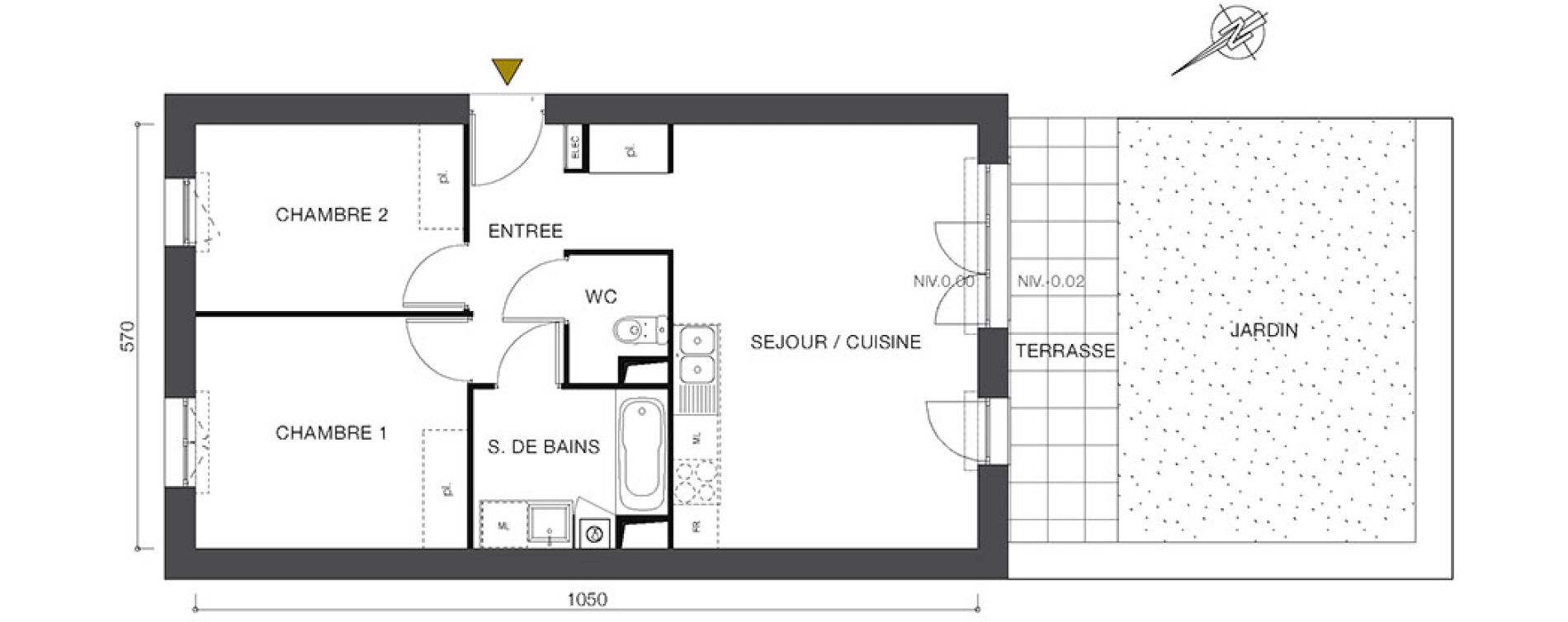 Appartement T3 de 57,80 m2 &agrave; Moret-Sur-Loing Centre