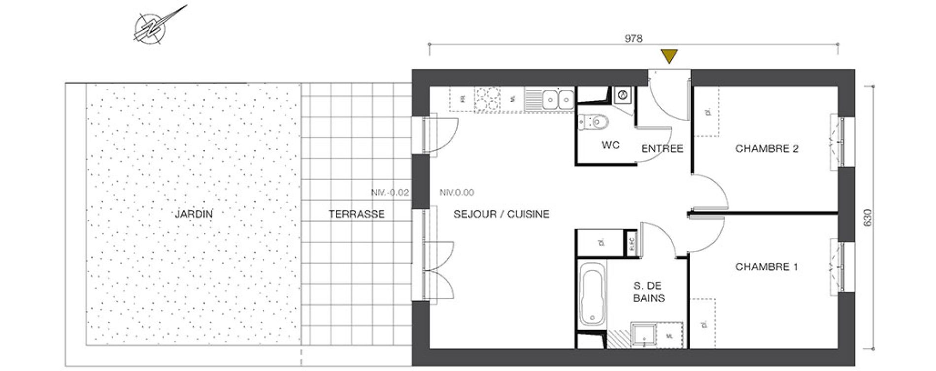 Appartement T3 de 59,50 m2 &agrave; Moret-Sur-Loing Centre