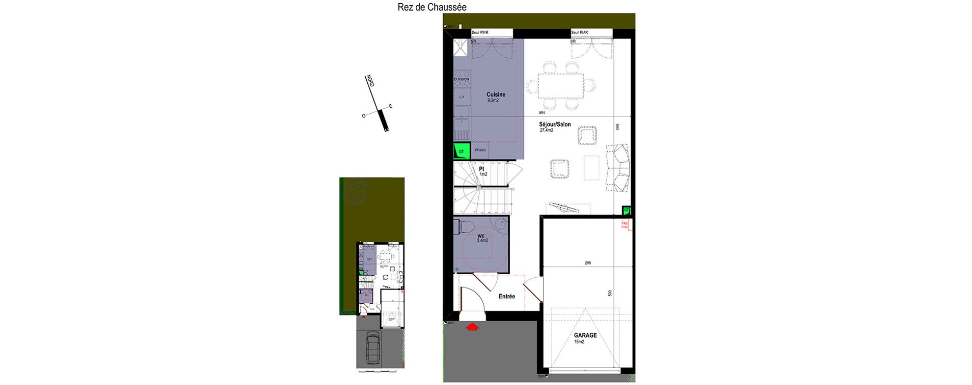 Duplex T5 de 90,20 m2 &agrave; Mormant Centre
