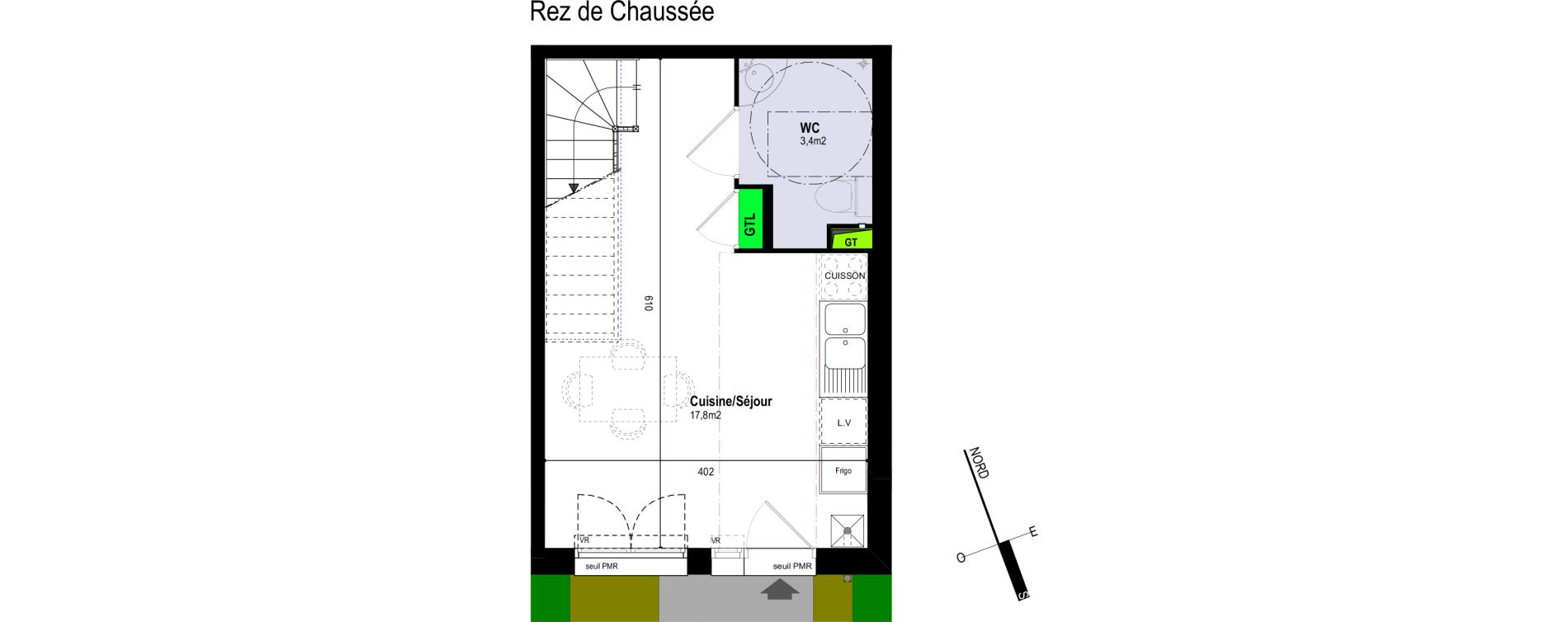 Villa T2 de 41,80 m2 &agrave; Mormant Centre