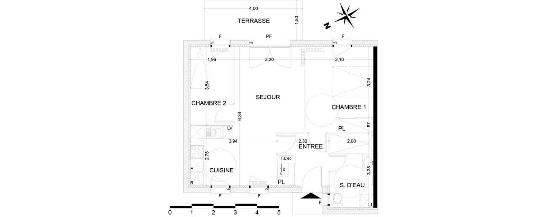 Maison T3 de 53,74 m2 &agrave; Nandy Centre
