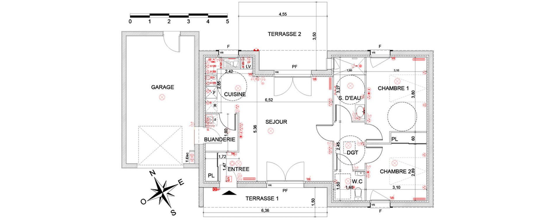 Maison T3 de 71,11 m2 &agrave; Nandy Centre