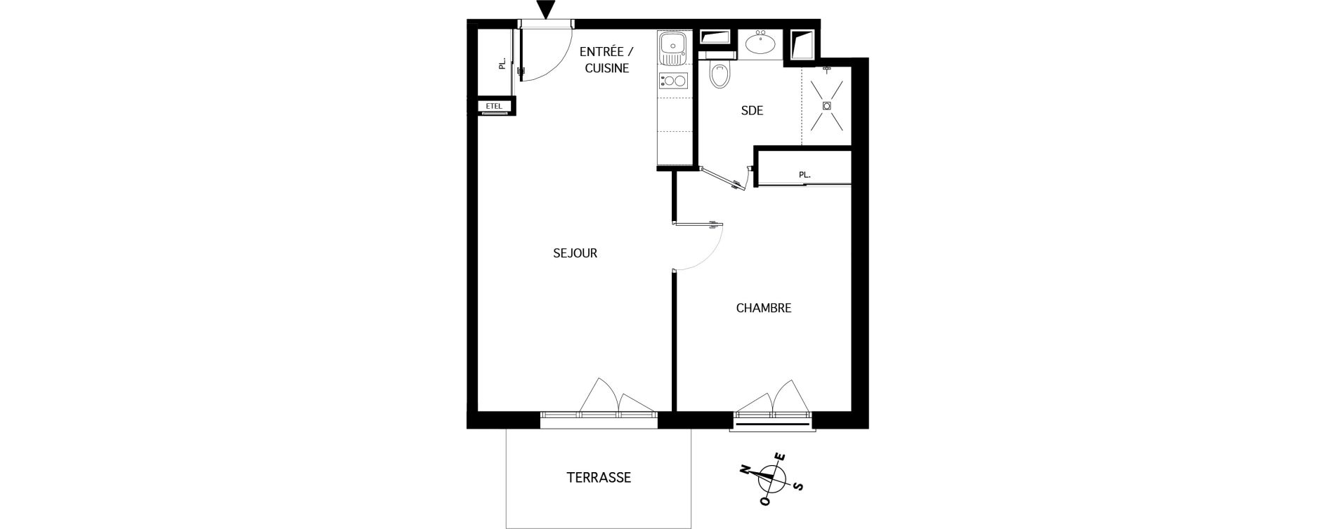 Appartement T2 de 43,27 m2 &agrave; Nanteuil-L&egrave;s-Meaux Centre