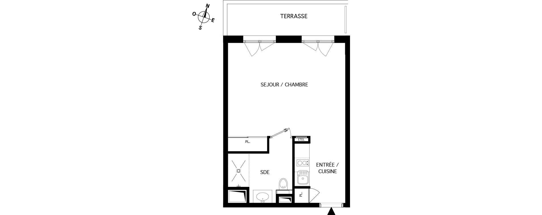 Studio de 32,39 m2 &agrave; Nanteuil-L&egrave;s-Meaux Centre